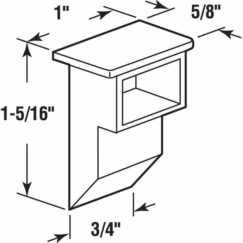 Brand new 😀 Prime-Line 1-5/16 in. White Nylon Sash Balance Top Guide (2-pack) 🎁 4 Brand new 😀 Prime-Line 1-5/16 in. White Nylon Sash Balance Top Guide (2-pack) 🎁 - Image 2