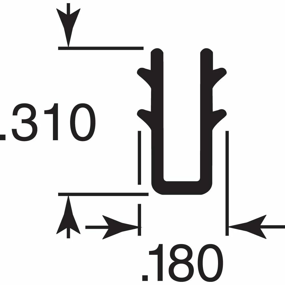 New ๐ Prime-Line 0.18 in. x 200 ft. Gray Vinyl Glass Glazing Channel โ๏ธ 4 New ๐ Prime-Line 0.18 in. x 200 ft. Gray Vinyl Glass Glazing Channel โ๏ธ - Image 2