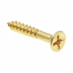 Outlet ๐ Prime-Line #8 x 1 in. Solid Brass Phillips Drive Flat Head Wood Screws (100-Pack) ๐