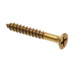 Cheapest ๐งจ Prime-Line #8 x 1-1/4 in. Solid Brass Phillips Drive Flat Head Wood Screws (100-Pack) ๐