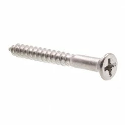 Best Sale ✨ Prime-Line #8 x 1-1/2 in. Grade 18-8 Stainless Steel Phillips Drive Flat Head Wood Screws (15-Pack) 👏