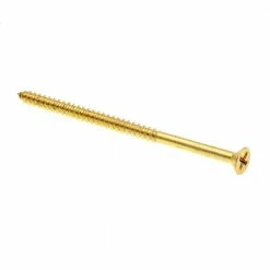 Outlet ๐ฅฐ Prime-Line #8 x 3 in. Solid Brass Phillips Drive Flat Head Wood Screws (50-Pack) ๐คฉ