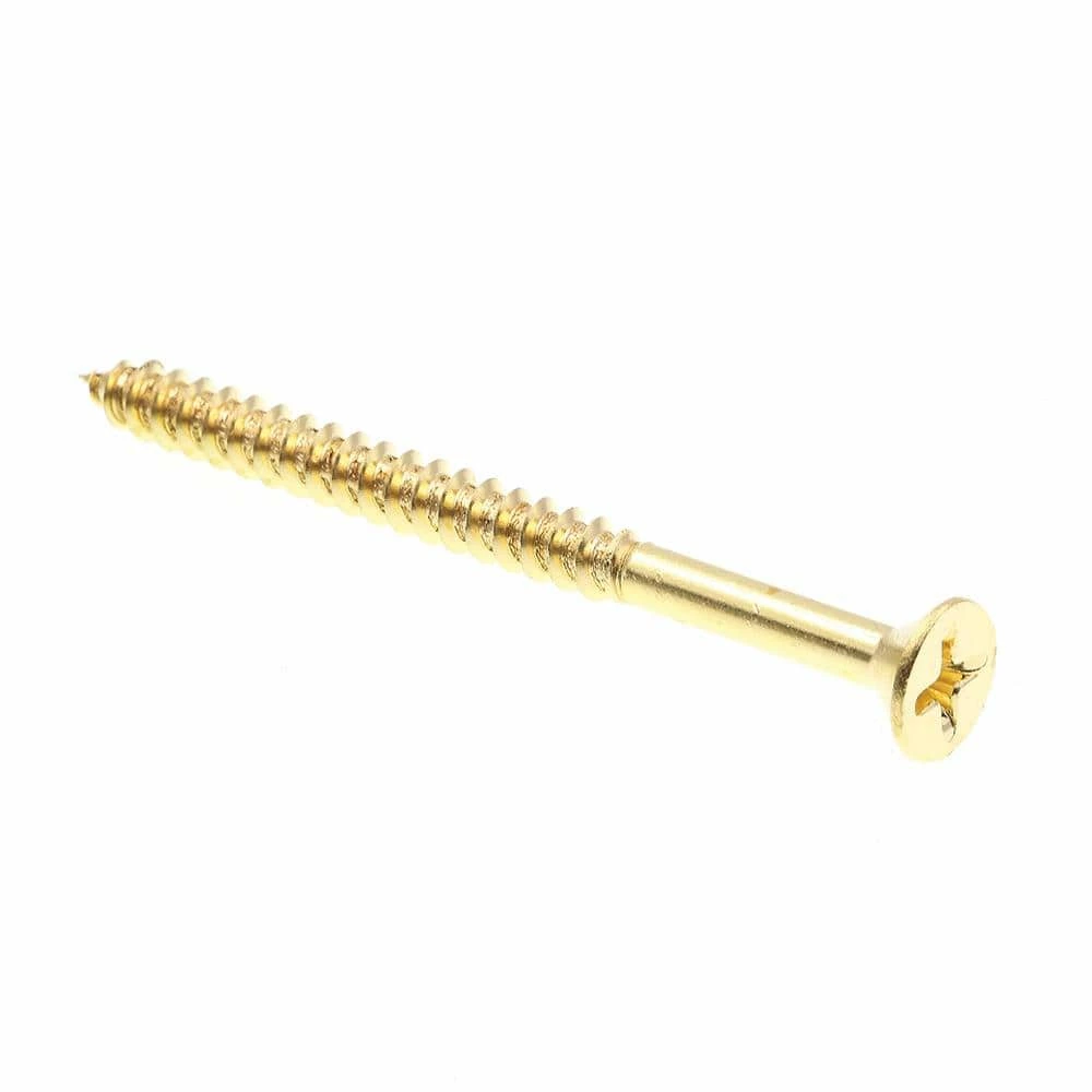 Hot Sale โญ Prime-Line #10 x 2-1/2 in. Solid Brass Phillips Drive Flat Head Wood Screws (50-Pack) ๐ 3 Hot Sale โญ Prime-Line #10 x 2-1/2 in. Solid Brass Phillips Drive Flat Head Wood Screws (50-Pack) ๐